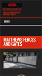 Mobile Screenshot of matthewsfencesandgates.com.au